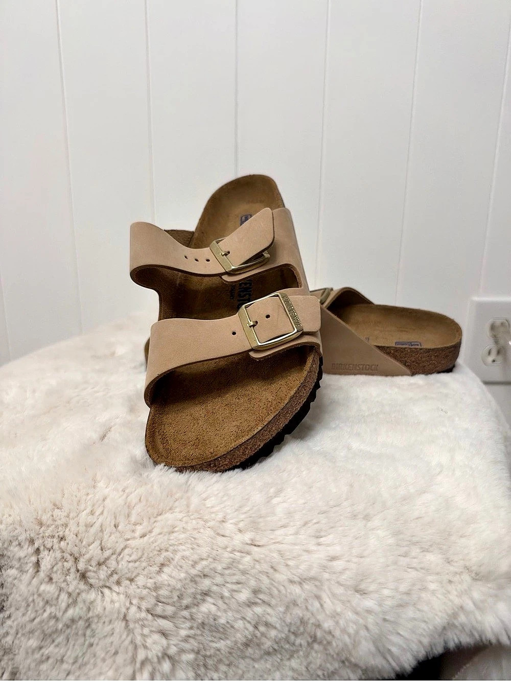 Birkenstock Arizona Soft Footbed Oiled Leather Soft Footbed Sandals Brown US 9